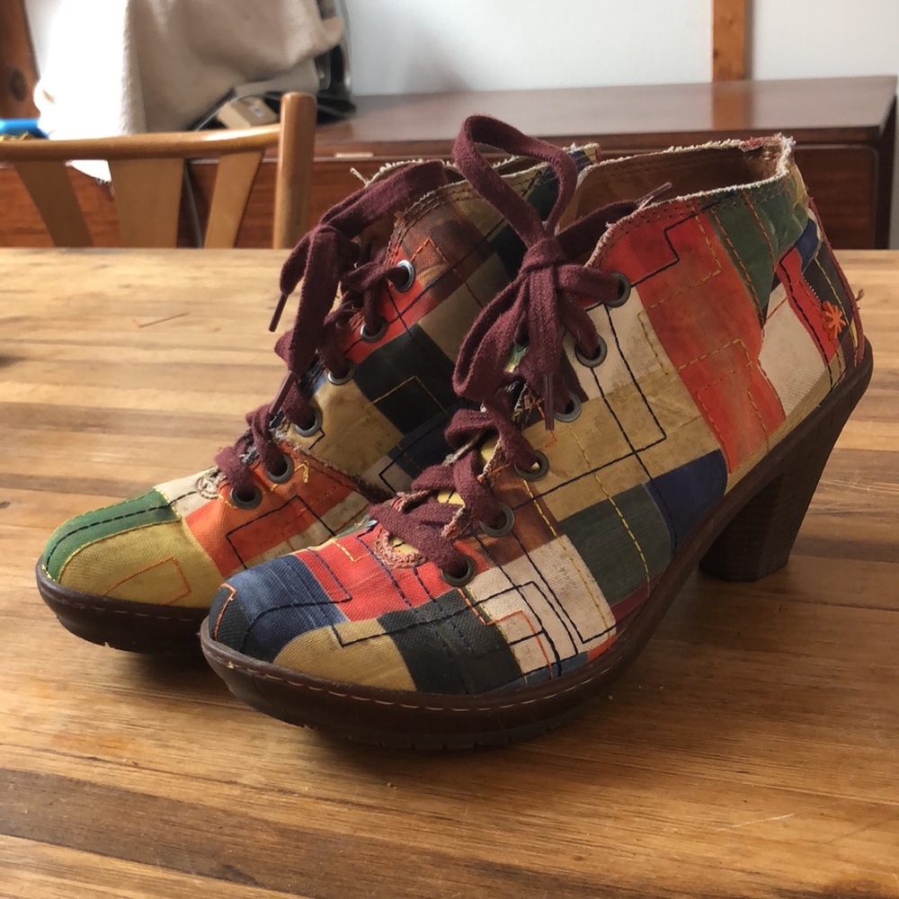 Multicolored Art booties